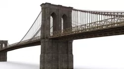 The Brooklyn Bridge Low-poly 3D model