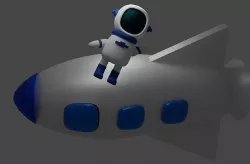 The space scene 3D model