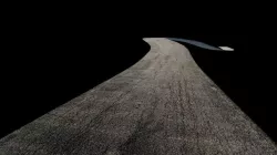 Tileable Road - Single Lane Low-poly 3D model