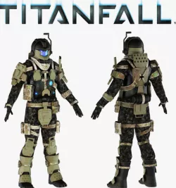 Titanfall pilot 3D model