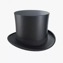 Top hat 3D model