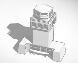 Tower Control Airport 3D model