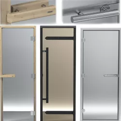 Turkish sauna glass doors hamam set 2 3D model