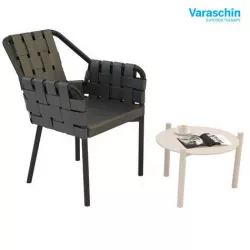 Varaschin obi chair bahia side table 3D model