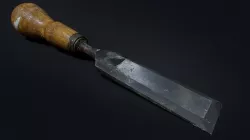Vintage Chisel Low-poly 3D model