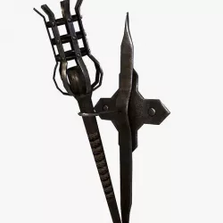 Wall Torch - Medieval Castle Dungeon Torch - PBR 4k Low Poly Low-poly 3D model