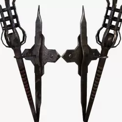 Wall Torch PACK Medieval Castle Dungeon Torch - PBR 4k Low Poly Low-poly 3D model
