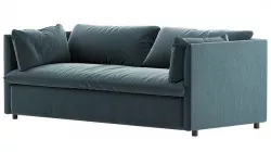West elm Shelter Queen Sleeper Sofa 3D model