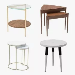 West Elm Side Table Collection Volume 1 3D model