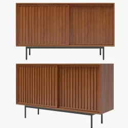 West Elm Slatted Buffet 3D model