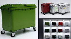 Wheelie Bin Dumpster Low-poly 3D model