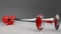 wind horn 3D model