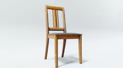 Wooden Chair 3D Model Low-poly 3D model