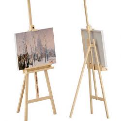 Carved Wood Easel for Painting 3D model