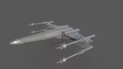 X-wing 3D model