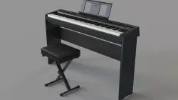 Yamaha P-45 88-Key Weighted Action Digital Piano Black 3D model