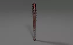zombie baseball bat Low-poly 3D model