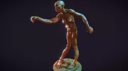 Zombie female - 3d printable  3D model