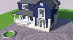 2 Story House 3D model