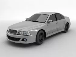 4-Door Sport Sedan - Sports Car 3D model