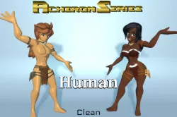 Acheron Human Clean Low-poly  3D model