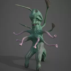 Alien Low-poly  3D model