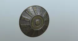 Ancient Greek Shield Low-poly  3D model