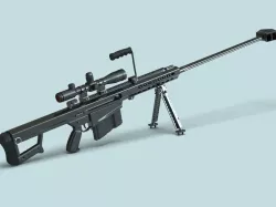Barrett M82 Sniper Rifle 3D model