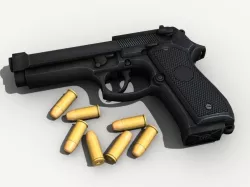 Beretta Pistol 3D model