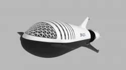 Big Falcon Rocket - BFR - 2019 - SpaceX - Spaceship 3D model