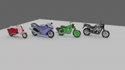 BIKES PACK Low-poly  3D model