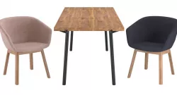 Blu Dot Host Dining Chair and Branch Dining Table 3D model