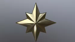 Captaion Marvelo Logo 3D 3D model