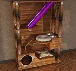 Cat Condo Plans 3D model