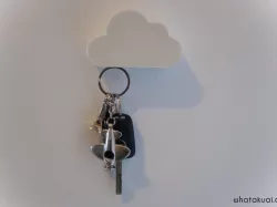 Cloud shaped Magnetic Key holder by whatakuai