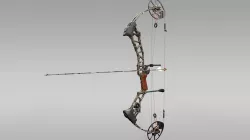 Compound Bow with Arrow 3D model
