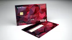 Credit card 4 designs  3D model