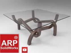 Curved table legs