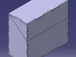 Customizable laser cutted box