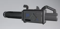 CW The Flash Season 3 - Speed Force Bazooka Low-poly  3D model