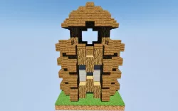 Defender Tower Minecraft Low-poly  3D model