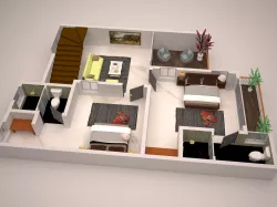 detailed floor plan 3d 3D model 3D model