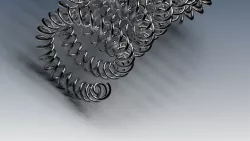 Double coil spring bended