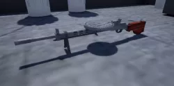 DP-28 LMG World War2 gun Low-poly  3D model