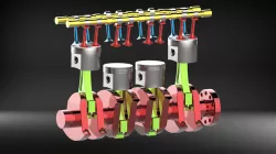 ENGINE - SIMULATION - Autodesk Inventor 2017