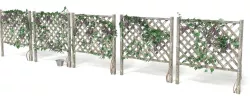 Fence with grape vine 3D model