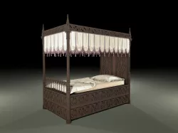 Gothic bed 3D model