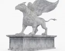 Gryphon Statue 3D model