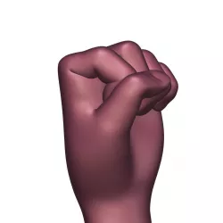 Hand Fist Figurine 3D model