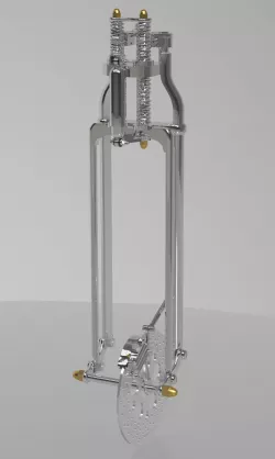 Harley Davidson chopper bobber custom springer fork 3 3D model